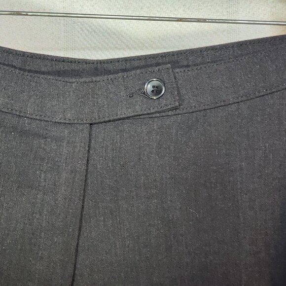 Investments II Gray Black Poly Rayon Span Straight Leg Flat Front Pants Sz 16WR - Picture 9 of 16